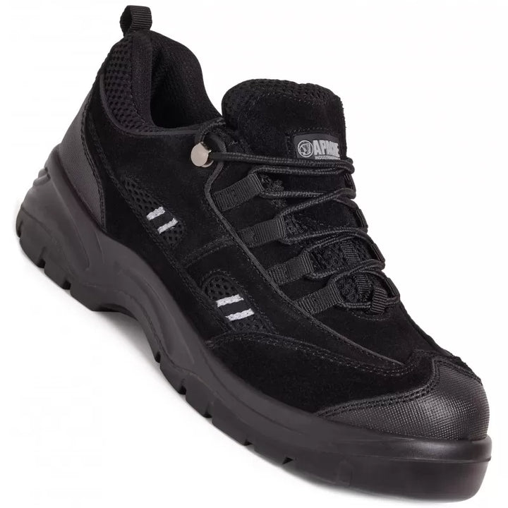 Apache Unisex Black Suede Safety Trainer