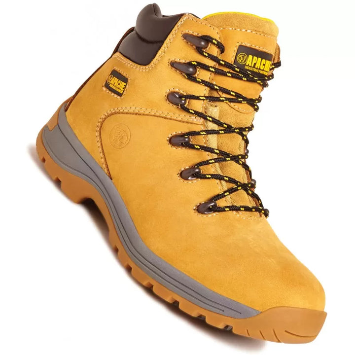 Apache Nubuck Water Resistant Safety Hiker Boot Honey