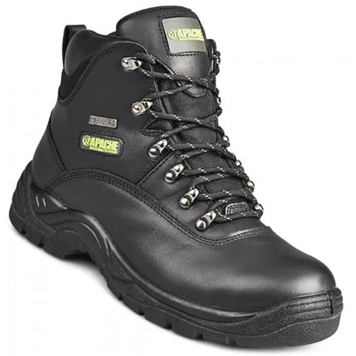 Apache SS812SM Waterproof Safety Hiker Black Boot