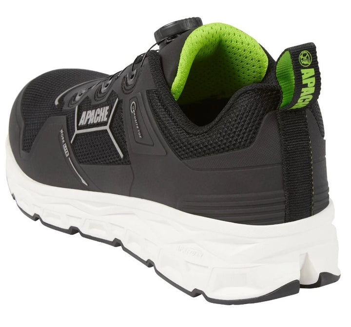 Apache CHATHAM 'Twist Lock Fit System' EVA Black Mesh Trainer