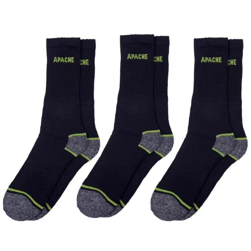 Apache BURLINGTON 3PK "Hydrovent" Work Socks (3 Pair)