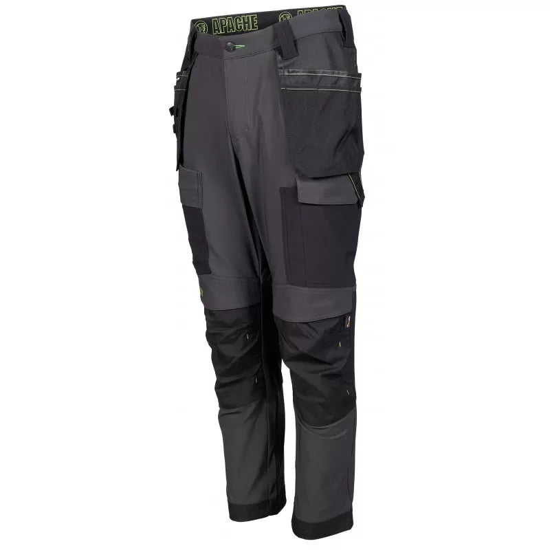 Apache ATS CALGARY 4 Way Stretch 'Slim Fit' Trouser Grey
