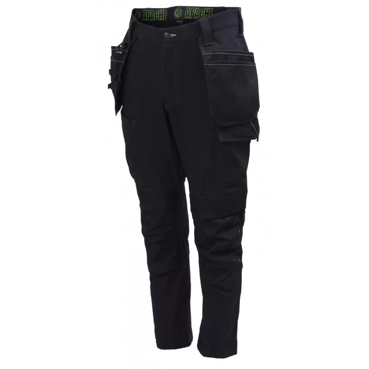 Apache ATS CALGARY 4-Wege-Stretch-Hose „Slim Fit“, Schwarz
