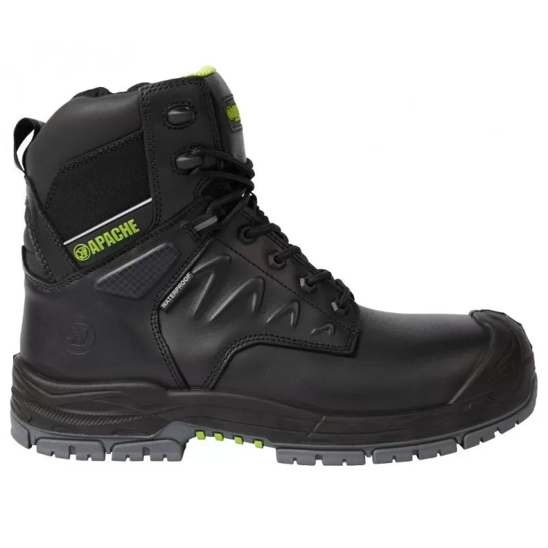 Apache Pro Series CHILLIWACK Black Waterproof Safety Boot Euro Workwear