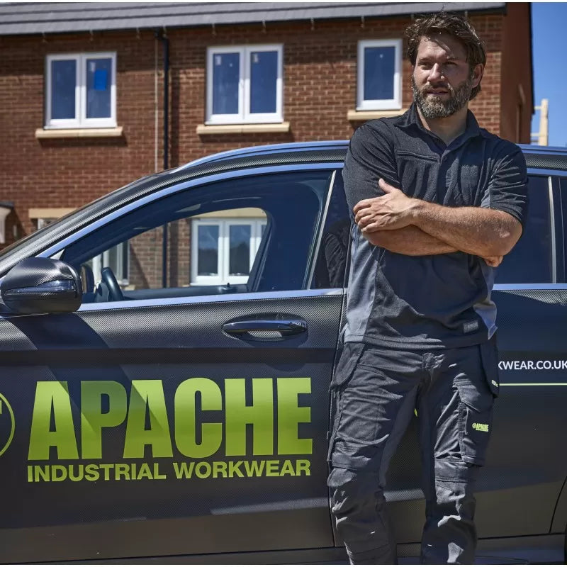 Apache DRY MAX Polo Shirt Black/Grey
