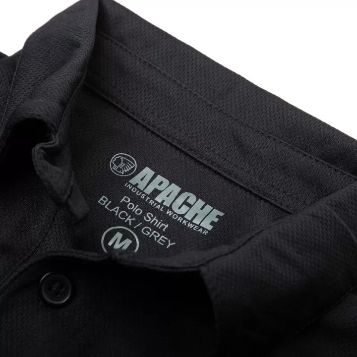 Apache DRY MAX Polo Shirt Black/Grey
