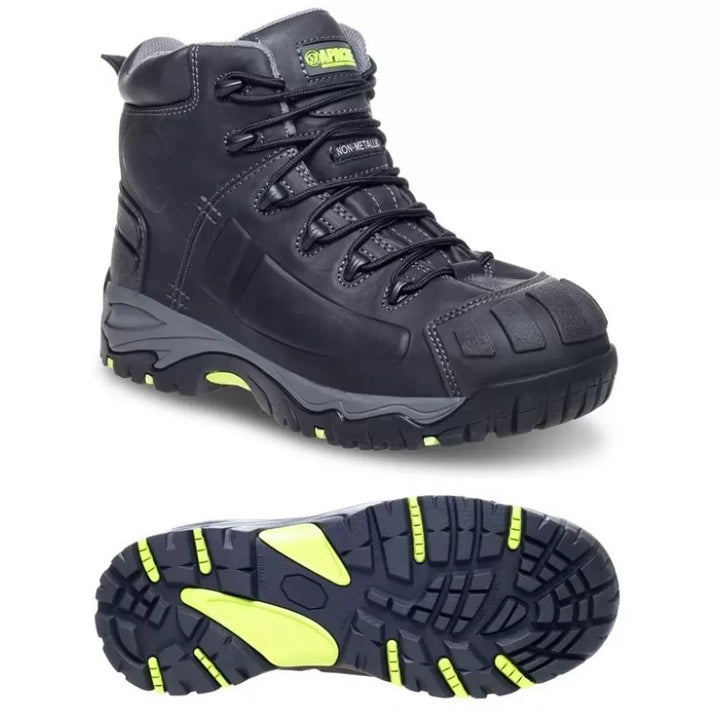 Apache MERCURY 'Heat Resistant' BLACK Waterproof Boot (METAL FREE)