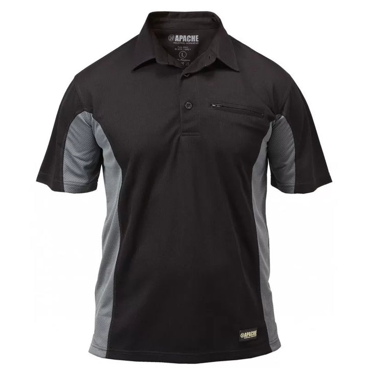 Apache DRY MAX Polo Shirt Black/Grey